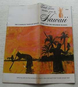 Travel Brochure For Hawaii From Tauck Tours 1968  