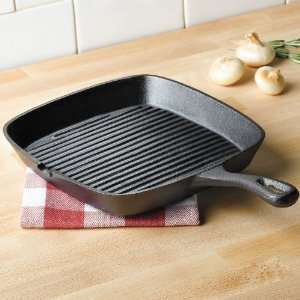  BrylaneHome Square Cast Iron Skillet: Kitchen & Dining