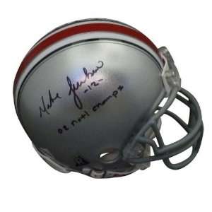 Michael Jenkins Autographed Ohio State Buckeyes Mini Helmet w/ 02 Nat 