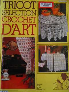 Tricot Crochet FRENCH Issue magazine Home decor 1982  