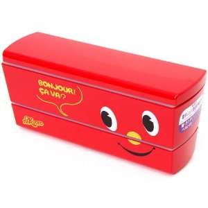  red slim niKyoro Lacquer Bento Box Lunch Box Toys & Games