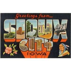  Greetings from Sioux City, Iowa , 4x3: Home & Kitchen