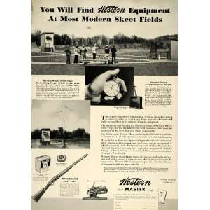 1936 Ad Western Cartridge Gun Hunting Skeet Trap Target 