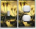 palm tree in paradise outlet light switch plate returns accepted