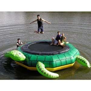    Island Hopper TJUMP Turtle Jump Water Trampoline: Toys & Games
