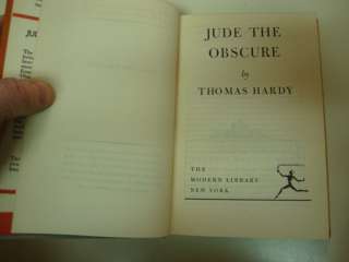 Jude the Obscure ~ Thomas Hardy Modern Library HBDJ  