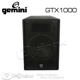 GEMINI GTX 1000 GTX1000 10 PASSIVE DJ PA LOUD SPEAKER  