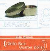 Okito Coin Box! Brass Quarter Version Magic Trick!  
