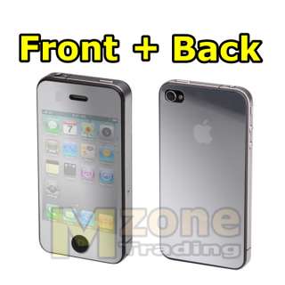 10 x Mirror Screen Protector Front + Back For iPhone 4 4G 4S  