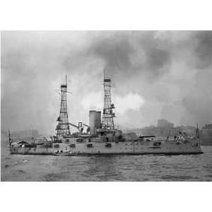  US Battleship Alabama 1905 Fine Art Giclee Print black 