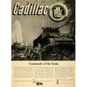  1943 Ad Cadillac Motor Car Division Logo Battlefield 