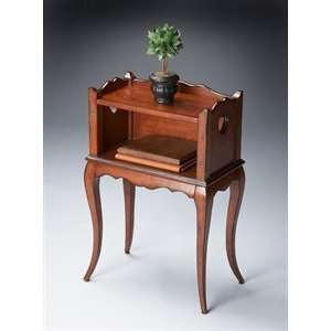  Butler Wood Old World Cherry Accent Table Patio, Lawn 