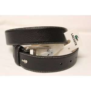  Lacoste Men Leather Belt Size 40 