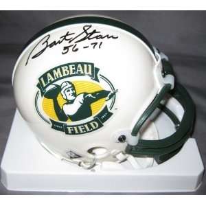 Bart Starr Autographed Green Bay Packers Lambeau Field Mini Helmet 