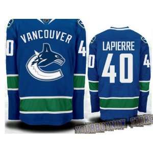  NHL Gear   Maxim Lapierre #40 Vancouver Canucks Blue 