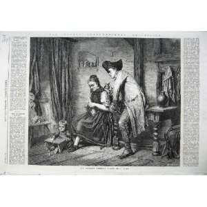   1865 Fine Art Dublin Exhibition Mother Child Man Lasch: Home & Kitchen