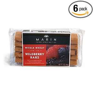 Marin Berry Fruit Bar   Whole Wheat   Low Fat, 12 Ounce (Pack of 6 