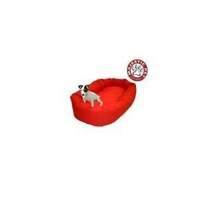    Majestic Pet Small 24 Bagel Dog Bed (24x22x9) RED: Pet Supplies