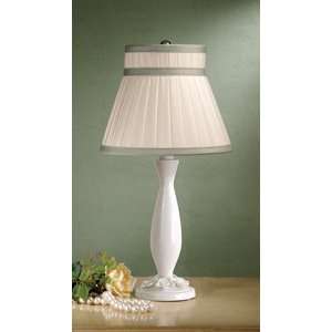  Laura Ashley SLH001 BTP406 Paris White Table Lamp: Home 