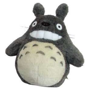  Totoro Smiling Plush Doll 12   Dark Grey 