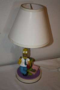 The Simpsons Homer Toxic Donuts Accent Lamp Works Great EUC  