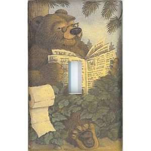  Bathroom Bear Switchplate / Light Switch Cover