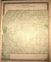 BENTON TOWNSHIP, BERRIEN CO. MICHIGAN, PLAT MAP 1887  