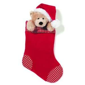  Teddy Bear Head 18 Musical Christmas Stocking: Home 