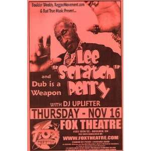  Lee Scratch Perry Reggae Boulder 2006 Concert Poster