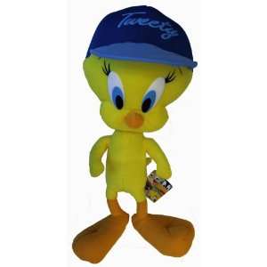   Tweety Bird Plush w/ Blue Baseball Cap   Soft Plush Doll Toys & Games