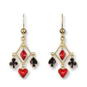  Poker Vermeil and Enamel Earrings Jewelry