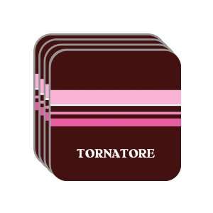 Personal Name Gift   TORNATORE Set of 4 Mini Mousepad Coasters (pink 