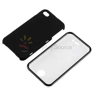 Touchable Black Cover Case+Privacy Guard for iPhone 4 4S G  