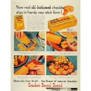  1959 Ad Brick Extra Sharp Cracker Barrel Cheese Cheddar 