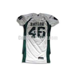White No. 46 Game Used Baylor Nike Football Jersey  Sports 