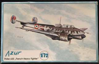 72 Azur POTEZ 630 French WWII Heavy Fighter  