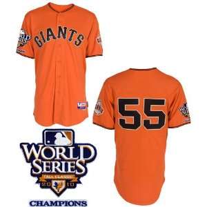   Baseball Jersey #55 Lincecum Orange Jerseys Size 48