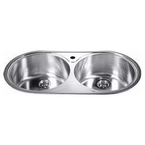Dawn Top Mount stainless steel sink 304 Type Stainless Steel Satin 