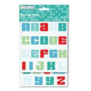  Blips & Beeps Chipboard Alphabet Stickers Arts, Crafts 