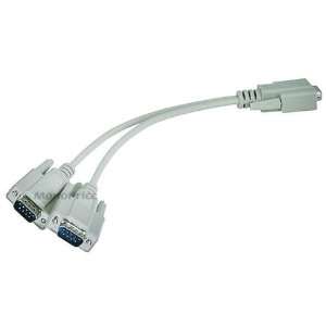  Serial Mouse or Monitor Splitter cable   (1)DB9 female to (2) DB9 