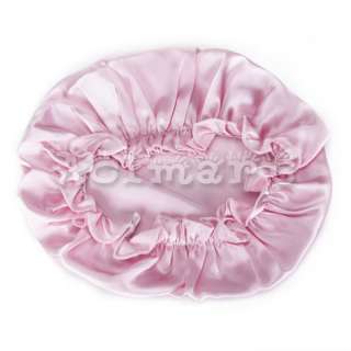   Sleeping Cap Sleep Hat Night Hair Care Bonnet 4 Colors Pink/White Pick