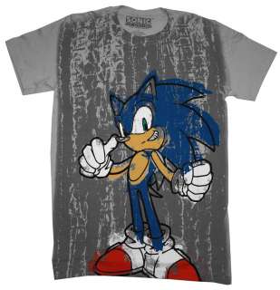 Sonic The Hedgehog Sega Graffiti Video Game T Shirt Tee  