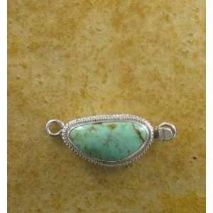  KINGMAN TURQUOISE STERLING CLASP LARGE #5~ Everything 