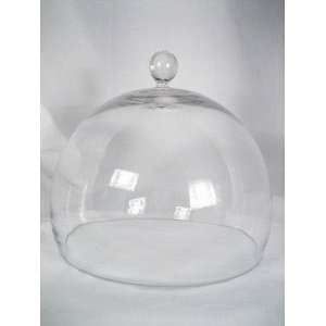 Rounded Glass Dome Cloche Upside Down Bell Jar:  Kitchen 