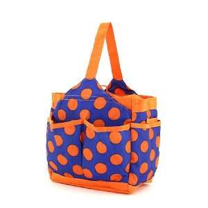 BELVAH   Polka Dots Versatile Caddy   Lunchbox   Diaper Bag   Royal 