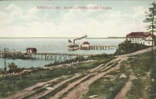 Postcard   Portland, Me., Boat Landing, Long Island  