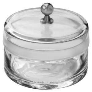  4.5 Oz Glass Benzine Cup Ground on Lid w Knob