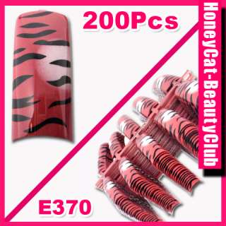 FPD181 200 Pcs Nail French Pre design Tips E433  