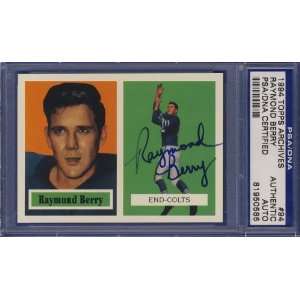   : 1957 Topps #94 Reprint Signed RAY BERRY PSA/DNA: Sports & Outdoors