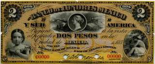 M251a El Banco de Londres, Mexico y Sud America 2 Pesos VF #2205 